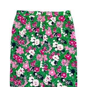 J.CREW Floral Pencil Skirt sz 6